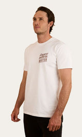 Ringers Western SS25 Mens Ringers Of The Sky Stock Fit Tee White