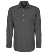 Mens Pilbara Closed Front Long Sleeve Shirt