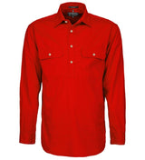 Mens Pilbara Closed Front Long Sleeve Shirt