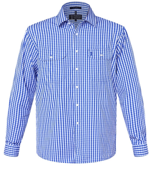 Pilbara Mens Check Long Sleeve Shirt