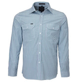 Pilbara Mens Long Sleeve Shirt With Double Pockets