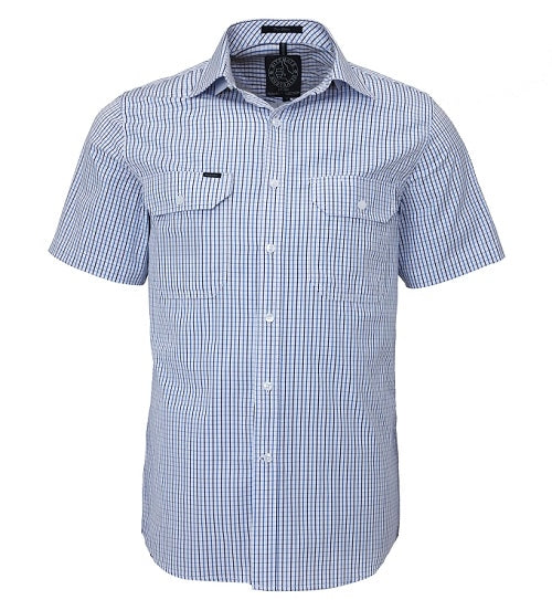 Pilbara Men's Short Sleeve Shirt With Double Pockets