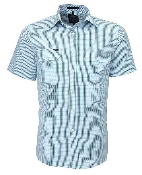 Pilbara Men's Short Sleeve Shirt With Double Pockets