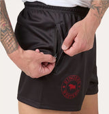 Ringers Western Unisex Footy Short Charcoal/Red