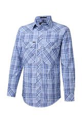 Pilbara Western Men's Snap Button Long Sleeve Shirt