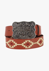 Pilbara Western Rodeo Buckle Navajo Belt