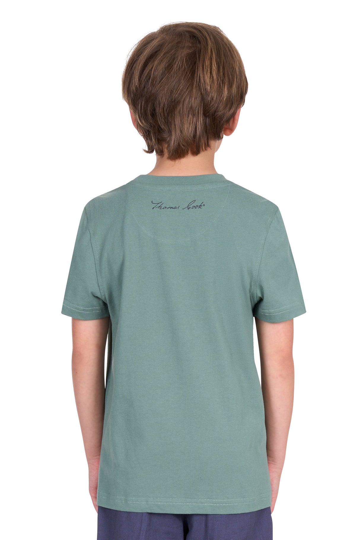 Thomas Cook SS25 Boys Nathan Tee - Sage