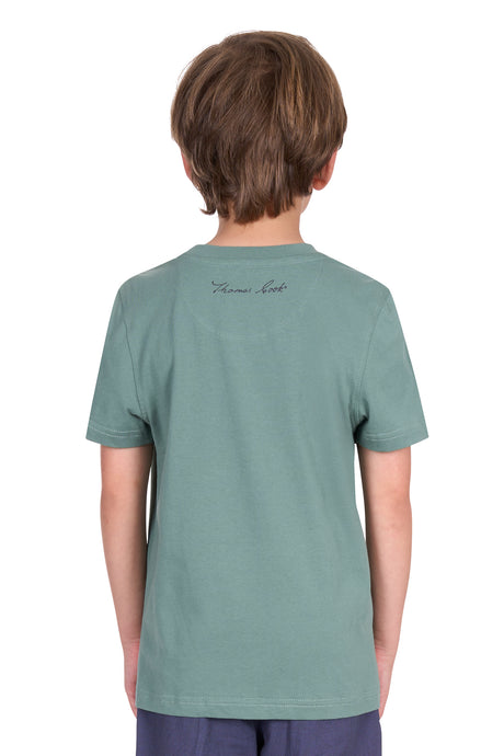 Thomas Cook SS25 Boys Nathan Tee - Sage