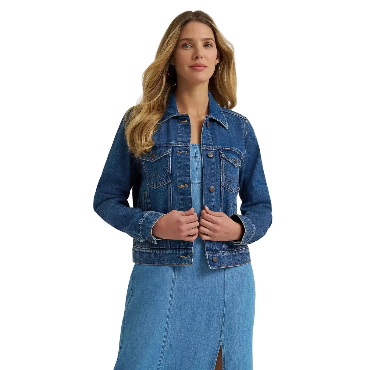 Wrangler Womens Classic Denim Jacket Light Wash