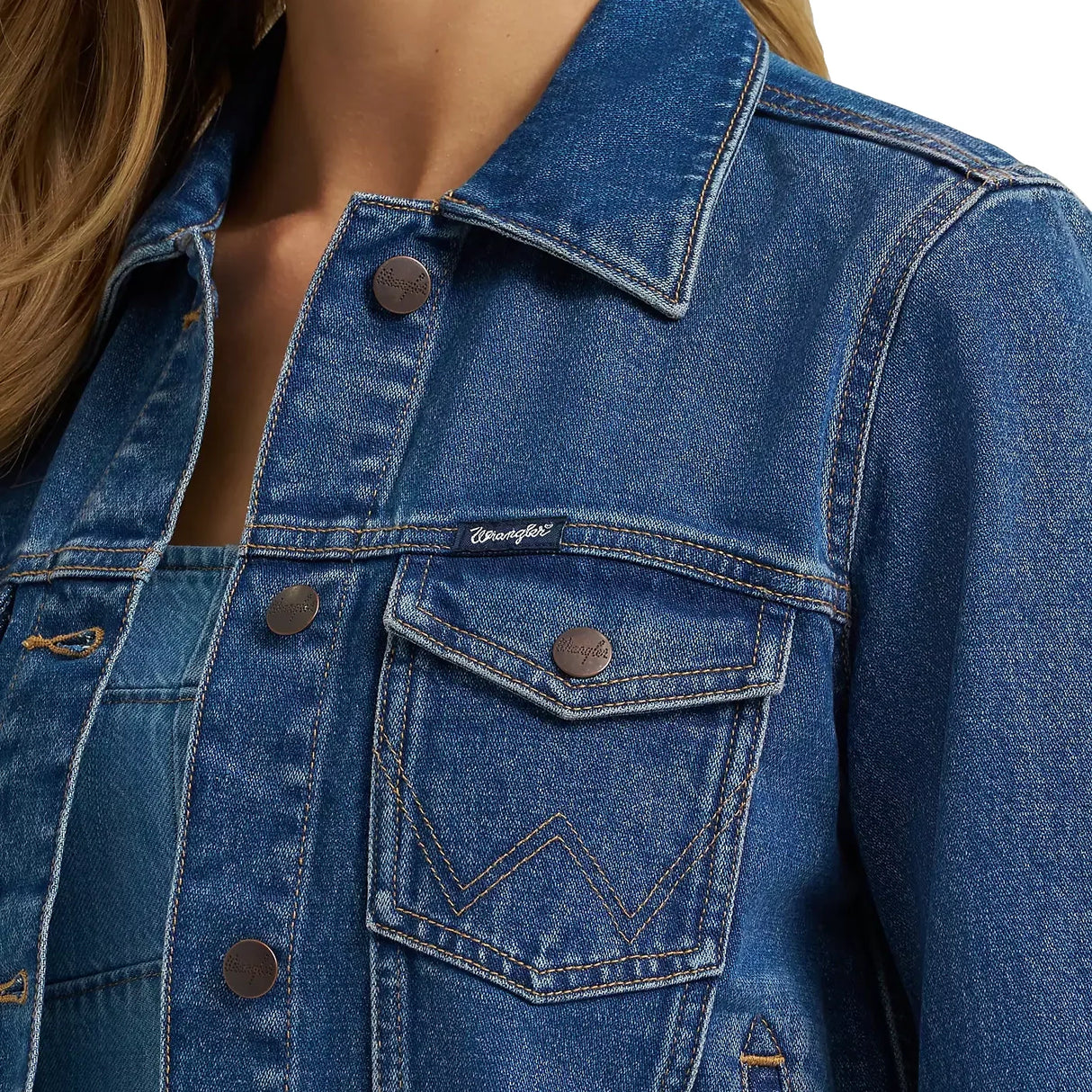 Wrangler Womens Classic Denim Jacket Light Wash