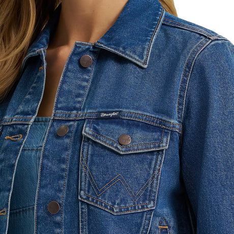 Wrangler Womens Classic Denim Jacket Light Wash