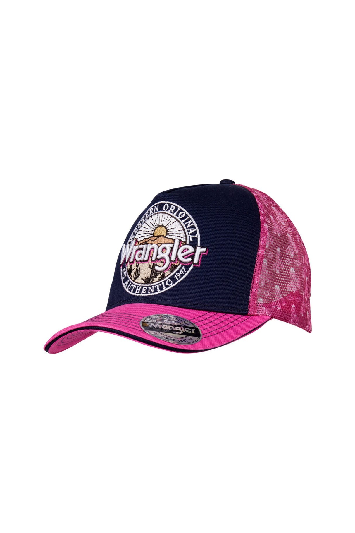 Wrangler Womens Elsa High Ponytail Trucker Cap