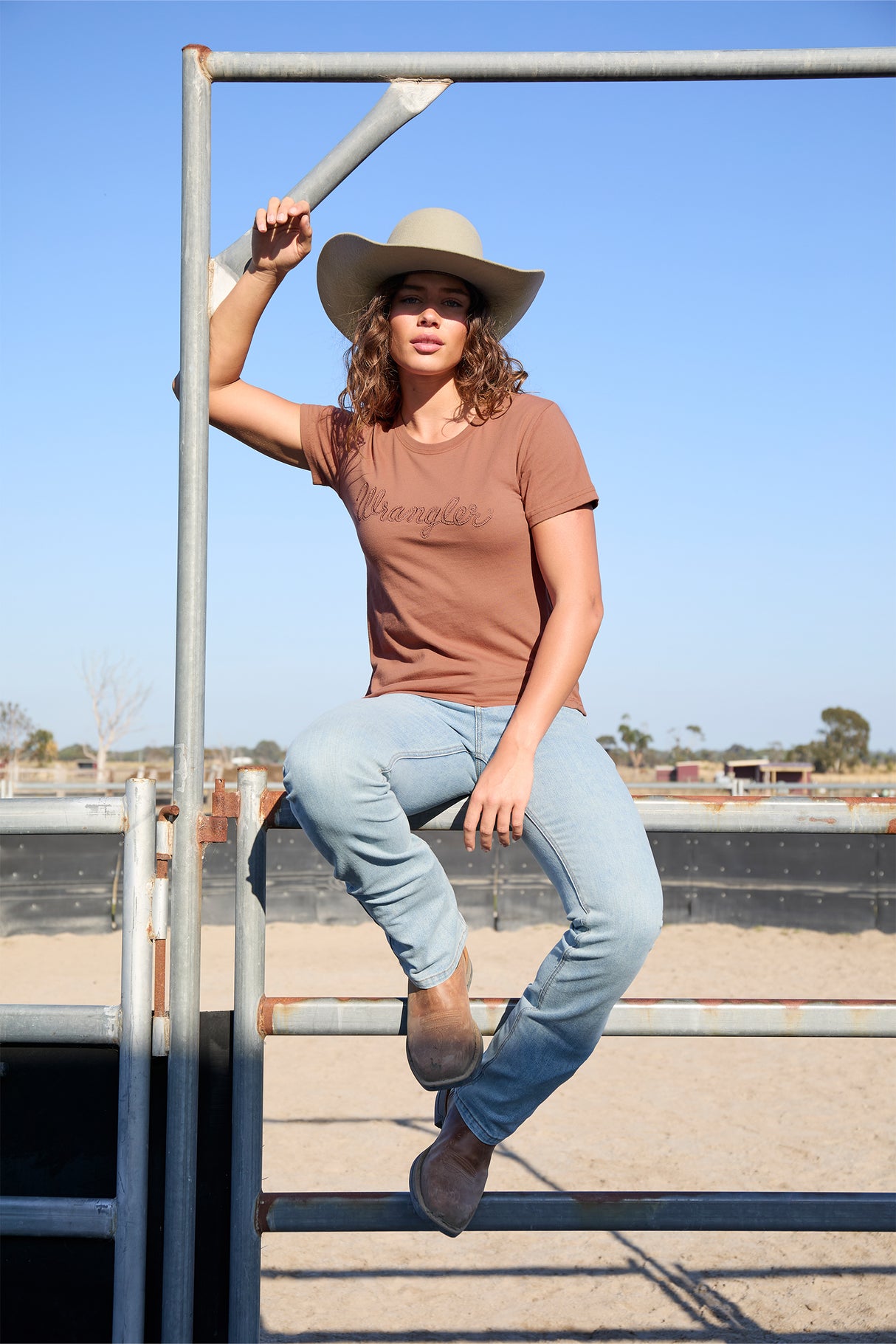 Wrangler SS25 Womens Texas SS T-Shirt Copper