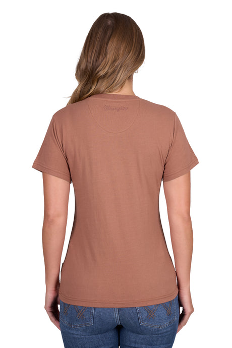 Wrangler SS25 Womens Texas SS T-Shirt Copper