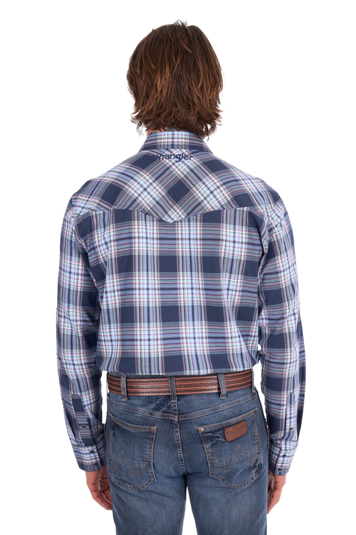 Wrangler Mens Mario Logo LS Shirt