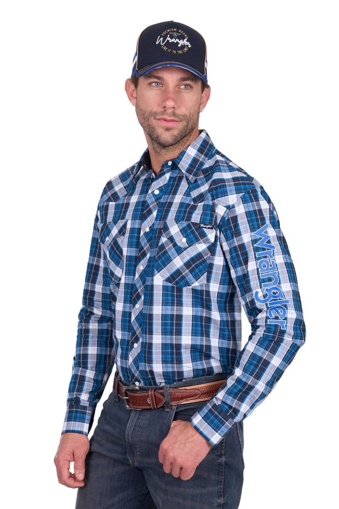 Wrangler Men’s Tony Logo Long Sleeve Shirt