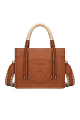 Wrangler AW26 Cow Print Tassel Crossbody Bag