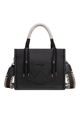 Wrangler AW26 Cow Print Tassel Crossbody Bag