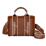 Wrangler AW26 Sherpa Logo Small Crossbody Bag - Tan