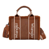Wrangler AW26 Sherpa Logo Small Crossbody Bag - Tan