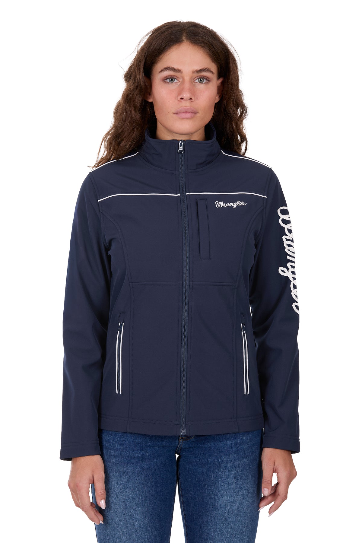 Wrangler Womens Soft Shell Jacket Navy