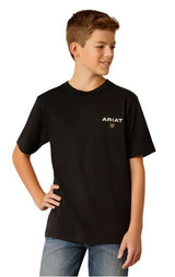 Ariat Boys American Rancher SS Tee Black