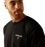 Ariat SS24 Mens American Rancher SS Tee Black