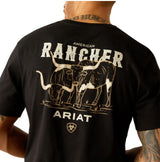 Ariat SS24 Mens American Rancher SS Tee Black