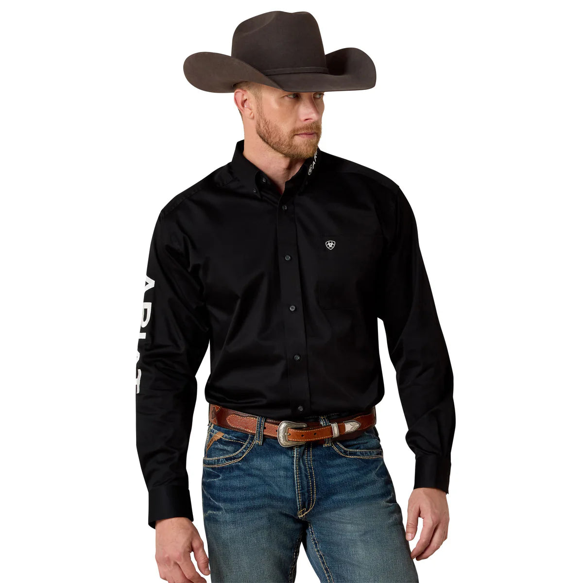 Ariat Mens Team Logo Twill Classic Fit Shirt