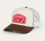 Ringers Western Wheatbelt Trucker Cap - Off White / Chocolate