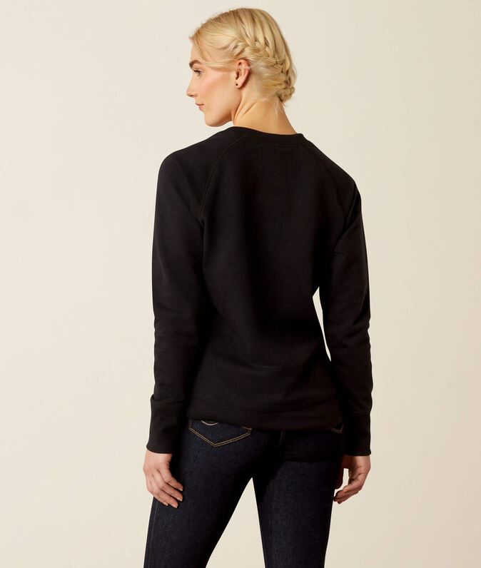 Ariat S25 Womens Benicia Team Sweatshirt Black Team