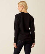 Ariat S25 Womens Benicia Team Sweatshirt Black Team