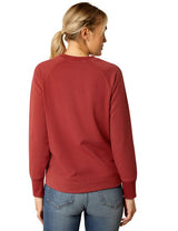 Ariat W25 Womens Benicia Sweatshirt Burnt Russet