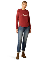 Ariat W25 Womens Benicia Sweatshirt Burnt Russet