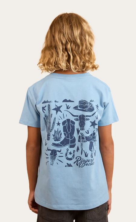 Ringers Western SS25 Kids Boot Scootin Classic Fit T-Shirt - Dusk