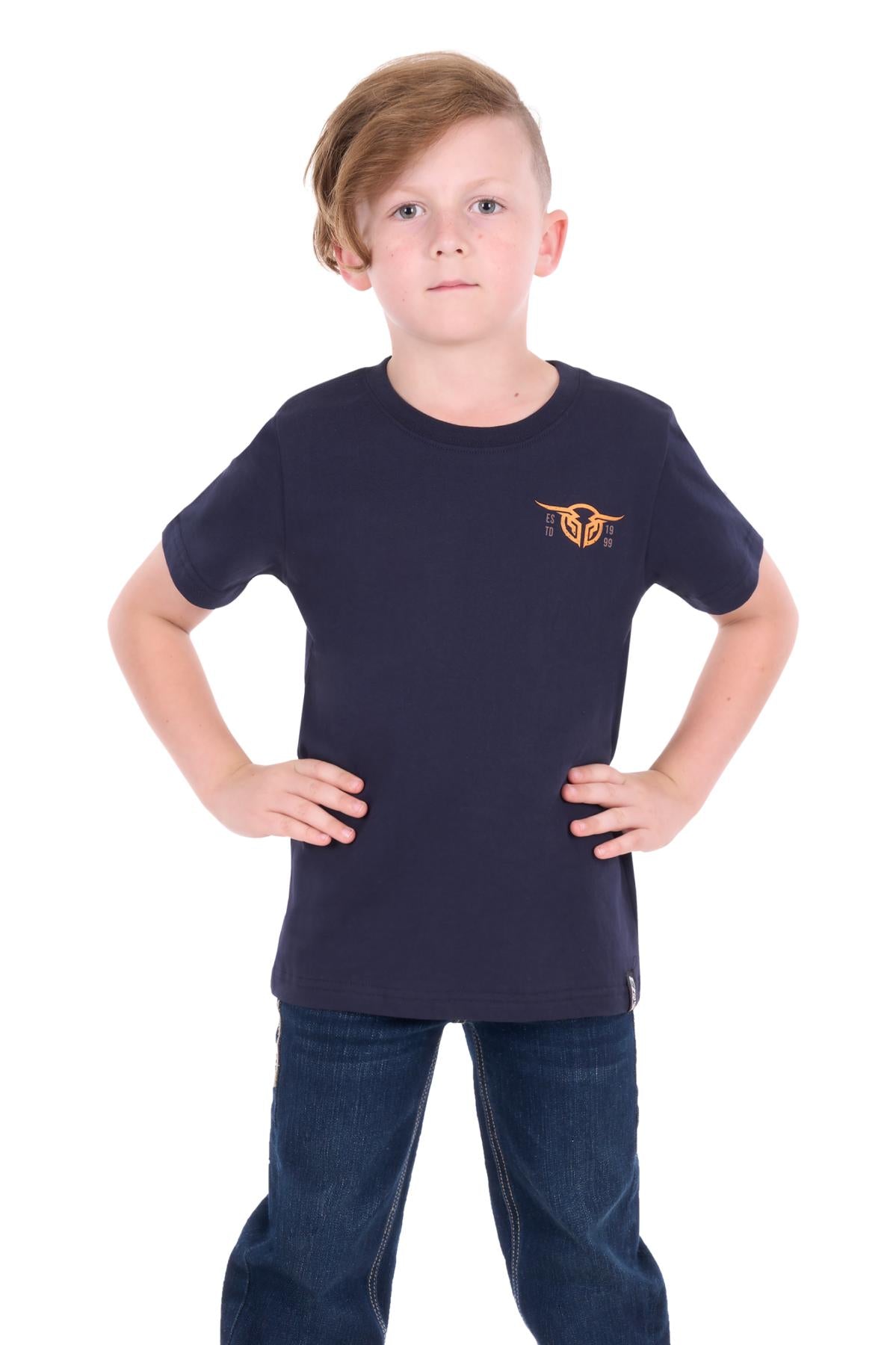 Bullzye SS27 Boys Yale SS Tee Navy