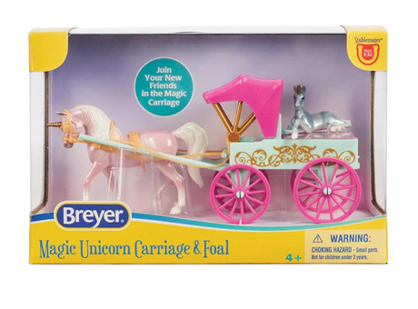 Breyer Stablemates Unicorn Magic Carriage & Foal