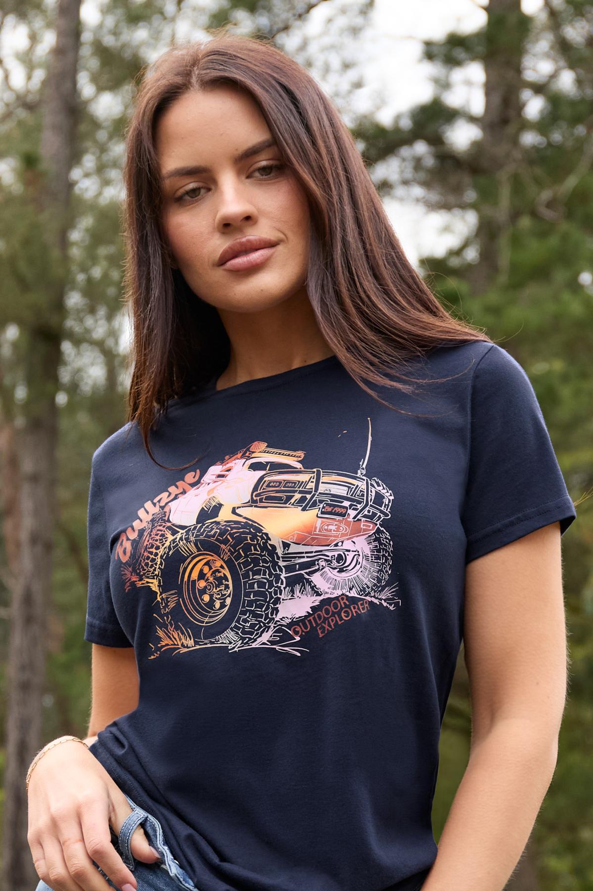 Bullzye SS27 Womens Bobbie SS Tee- Navy