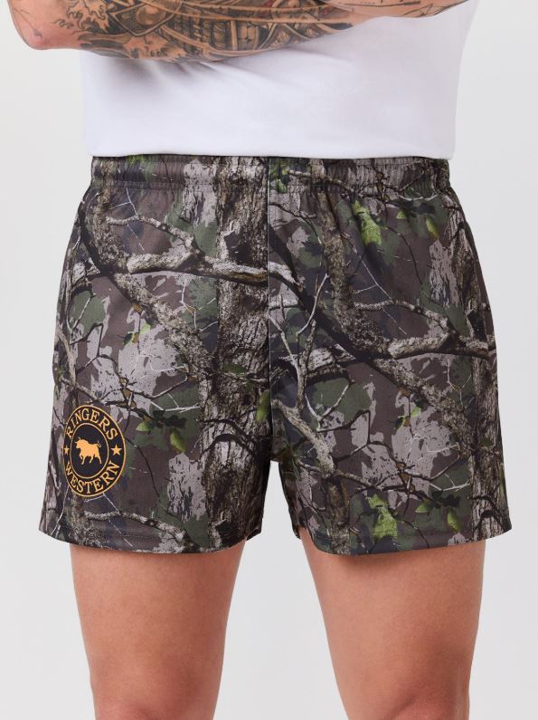 Ringers Western SS27 Find Me Unisex Footy Short Camo/Orange