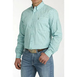 Cinch Mens Modern Fit Button Down Western Shirt - Mint