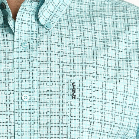 Cinch Mens Modern Fit Button Down Western Shirt - Mint