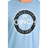 Cinch Mens Light Blue T-Shirt