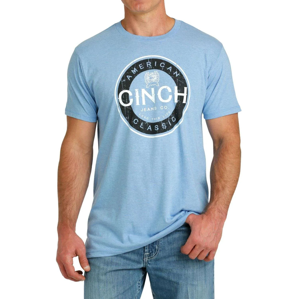 Cinch Mens Light Blue T-Shirt