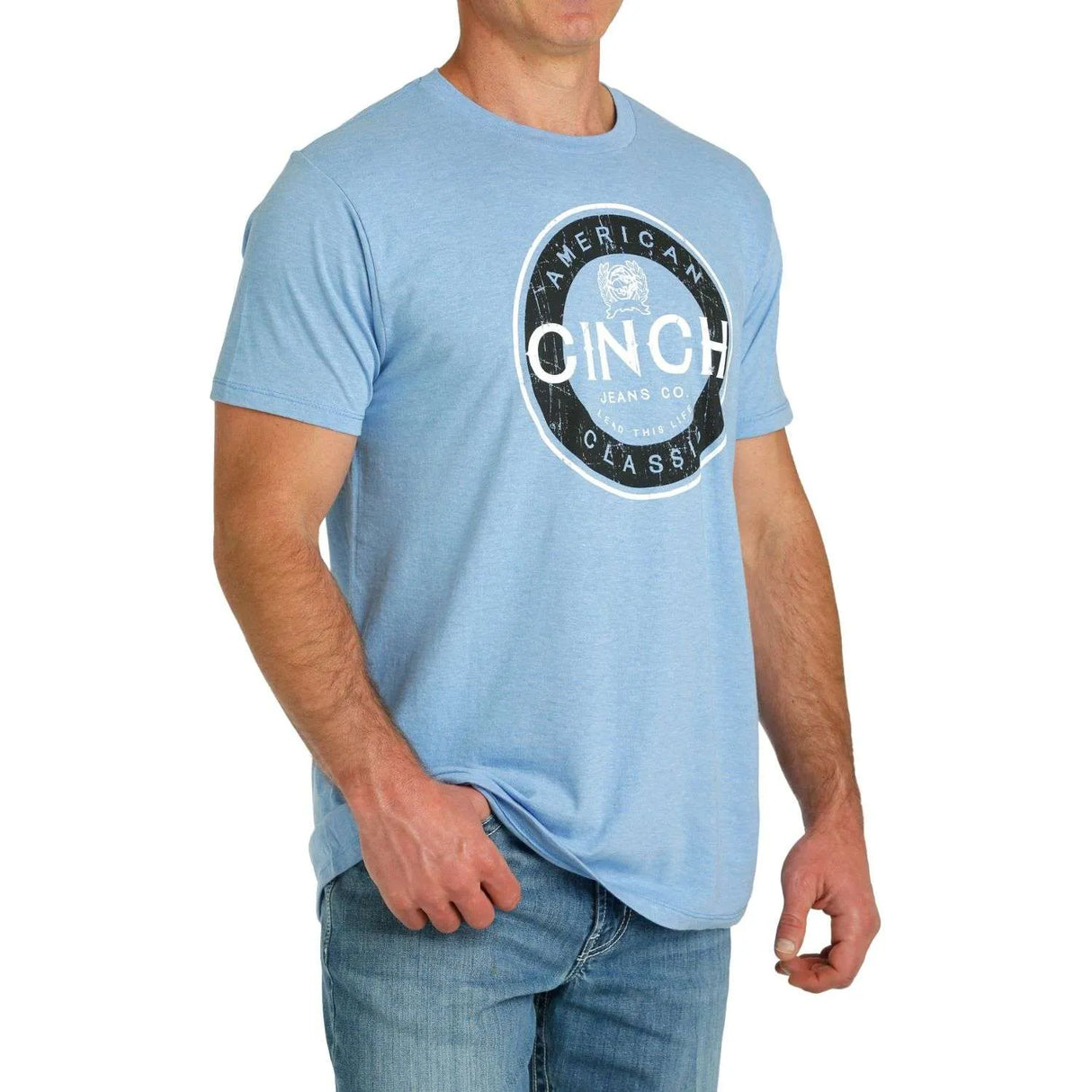 Cinch Mens Light Blue T-Shirt