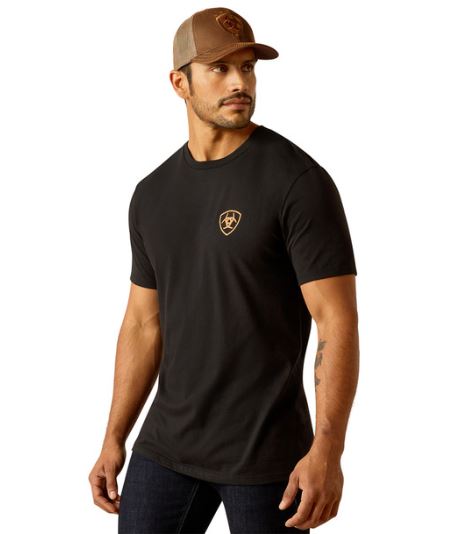 Ariat Mens Eagle Freedom SS Tee Black