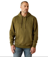 Ariat W26 Mens Embossed Logo Hoodie Winter Moss