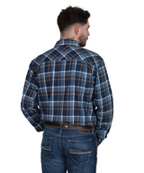 Just Country Australia AW26 Mens Cameron 1/2 Button Flannel Workshirt