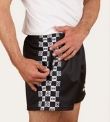 Ringers Western AW26 Black and White Check Footy Shorts