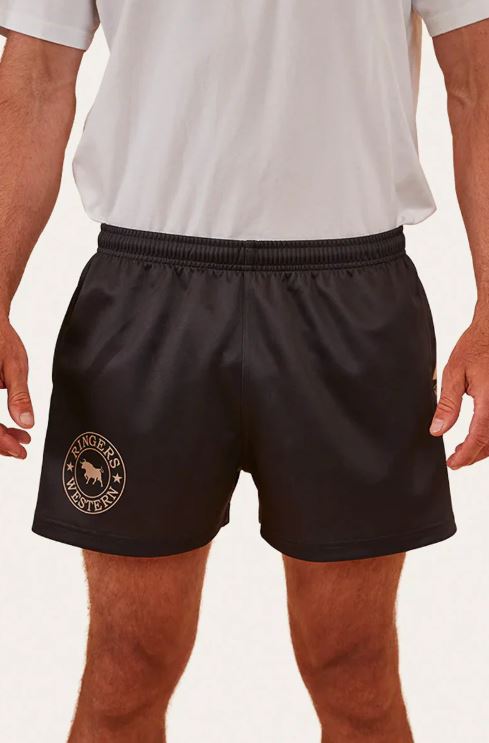 Ringers Western Footy Shorts Black