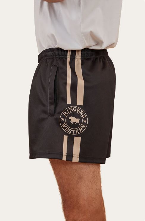 Ringers Western Footy Shorts Black